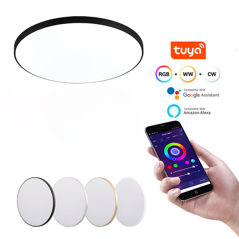 Ultra-thin Slice Smart Ceiling light Tuya Smart WiFi/ZigBee/Bluetooth