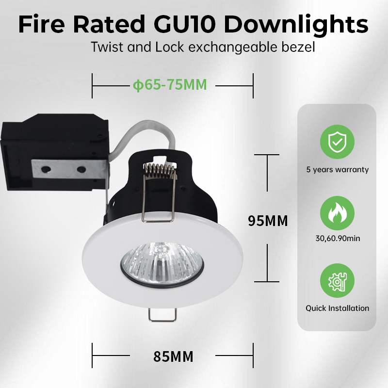 Fire Rated GU10 Downlight Can