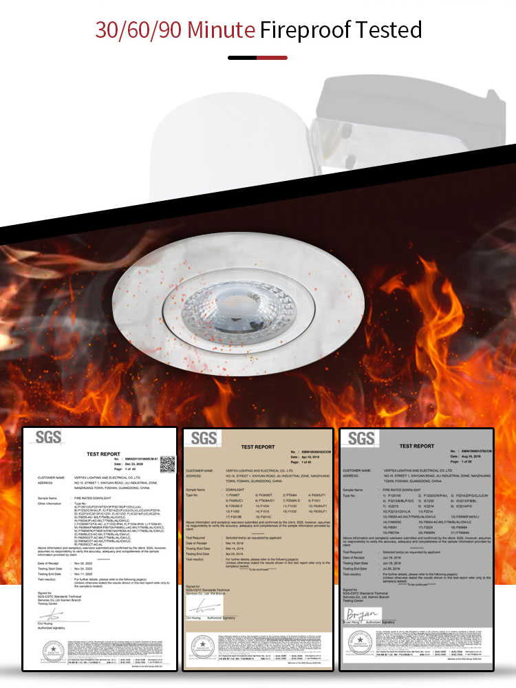 F1034 Fire Rated Downlight Can