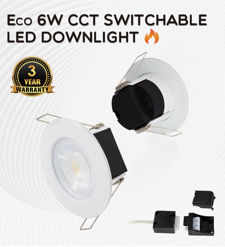 Eco 6W Fire Rated LED DOWNLIGHT